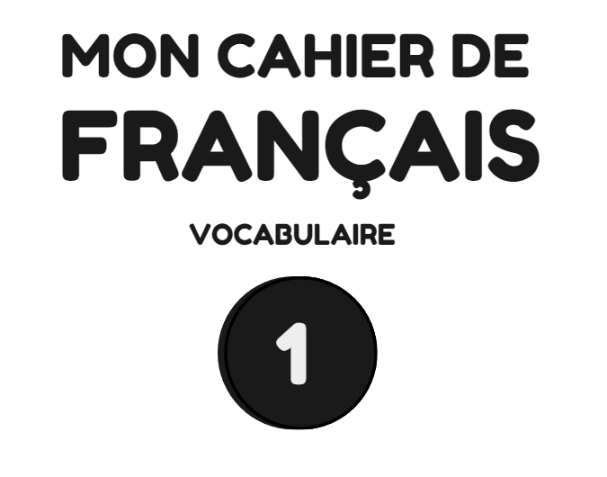 cahier d’exercices – vocabulaire