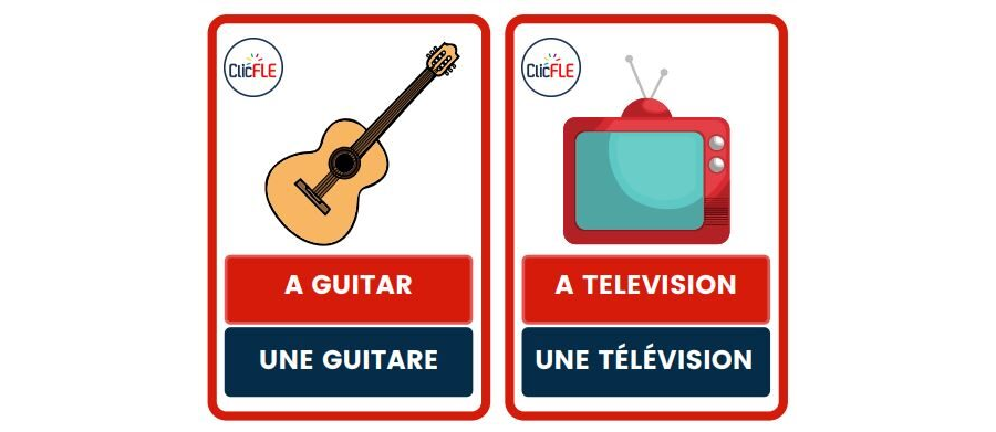 Cartes images - anglais - français (Mots transparents)